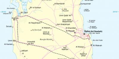 卡塔尔的公路路线图